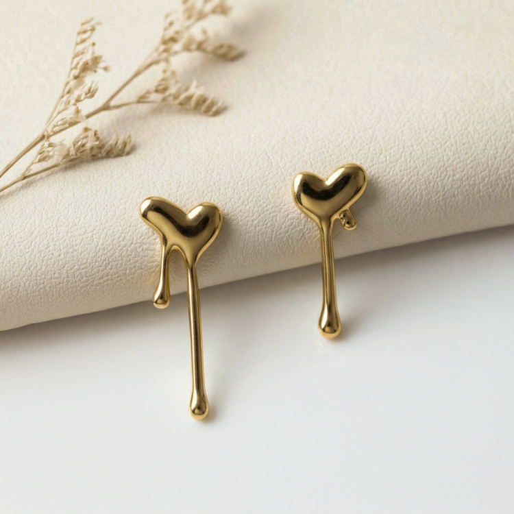 Heart Drop Earring