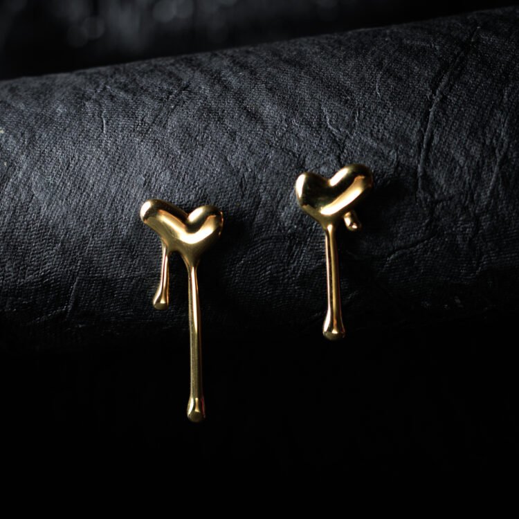 Heart Drop Earring